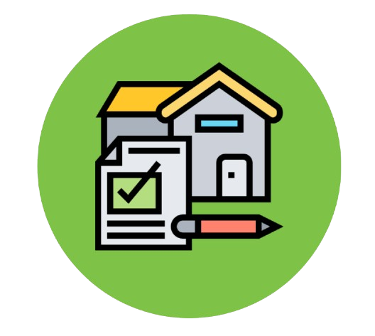 Ícone de avaliação profissional para administração de imóveis